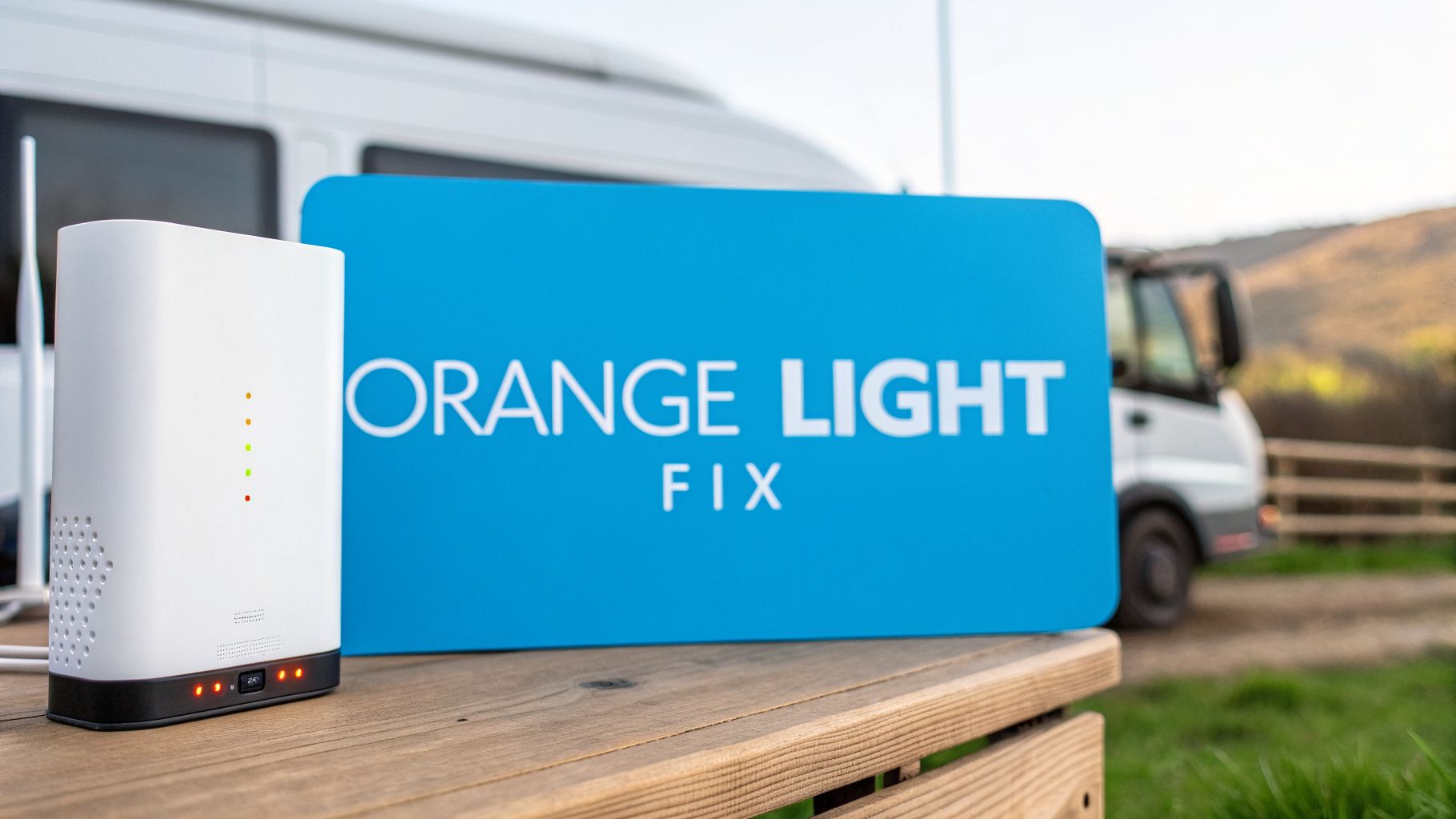 Fixing the orange light on router for RV and Rural Internet – SwiftNet Wifi