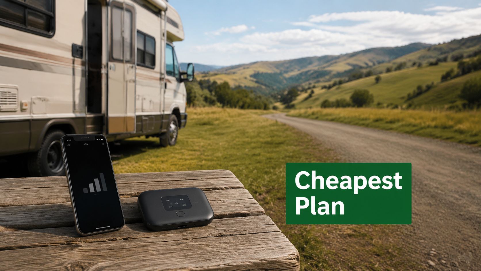 Mobile Internet Cheapest Plan: RVer & Rural Guide 2026
