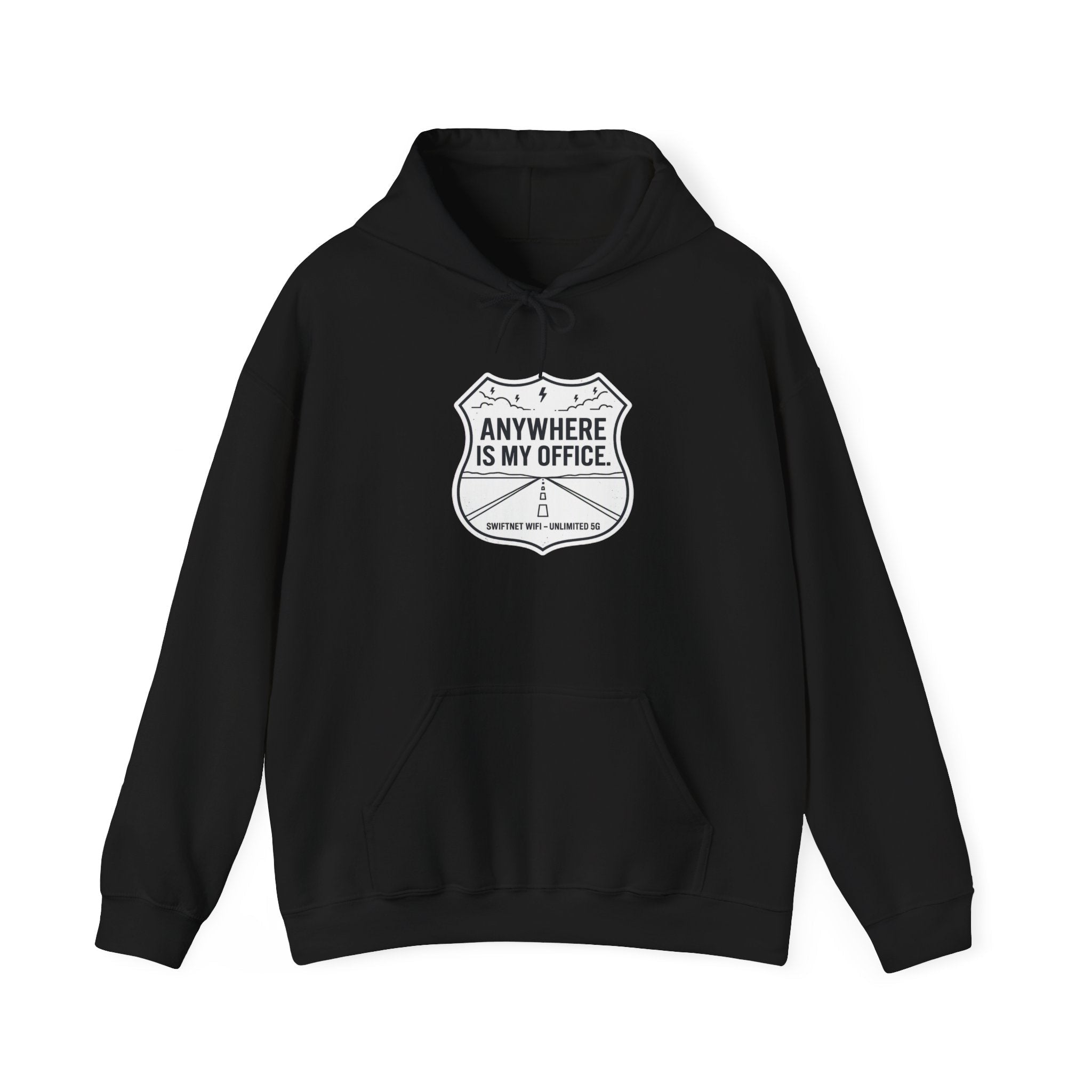 Anywhere Is My Office Hoodie — Unisex Fleece Pullover, Remote Work & Digital Nomad Gift (S–5XL) - SwiftNet WifiHoodiePrintify10823683325690458672Anywhere Is My Office Hoodie — Unisex Fleece Pullover, Remote Work & Digital Nomad Gift (S–5XL)BlackS