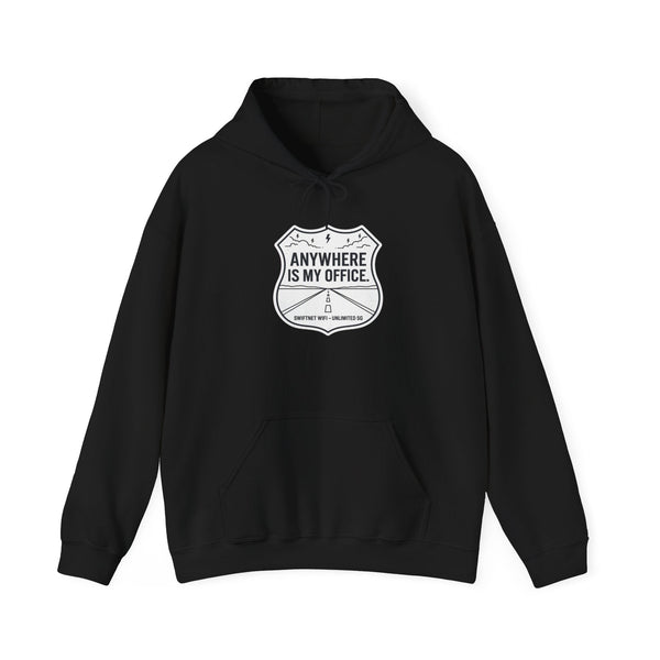 Anywhere Is My Office Hoodie — Unisex Fleece Pullover, Remote Work & Digital Nomad Gift (S–5XL) - SwiftNet WifiHoodiePrintify10823683325690458672Anywhere Is My Office Hoodie — Unisex Fleece Pullover, Remote Work & Digital Nomad Gift (S–5XL)BlackS