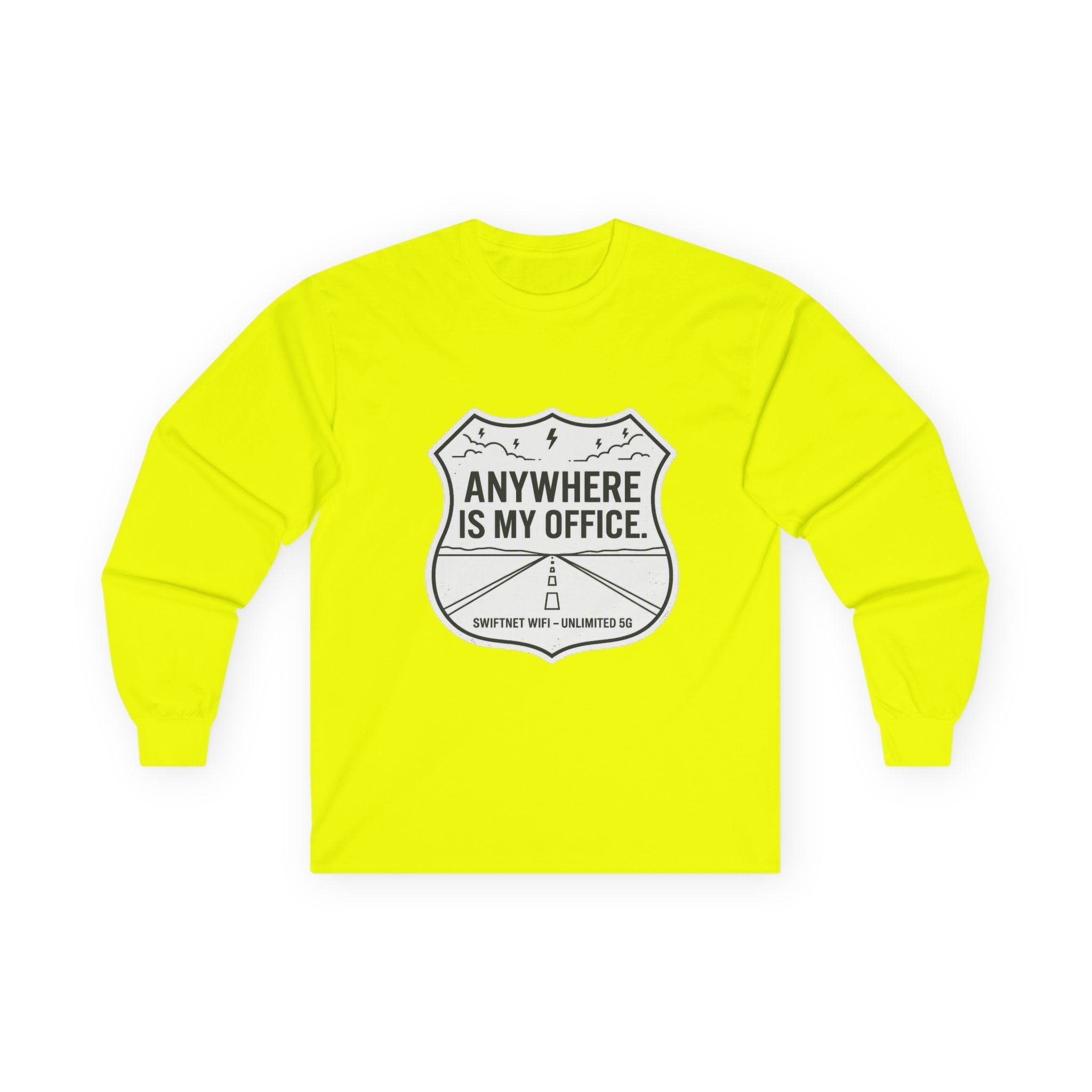 Anywhere Is My Office Long-Sleeve Tee — Remote-Work & Digital Nomad Travel Shirt, Unisex Cotton (S–5XL) - SwiftNet WifiLong-sleevePrintify22079541349364373126Anywhere Is My Office Long-Sleeve Tee — Remote-Work & Digital Nomad Travel Shirt, Unisex Cotton (S–5XL)SAsh
