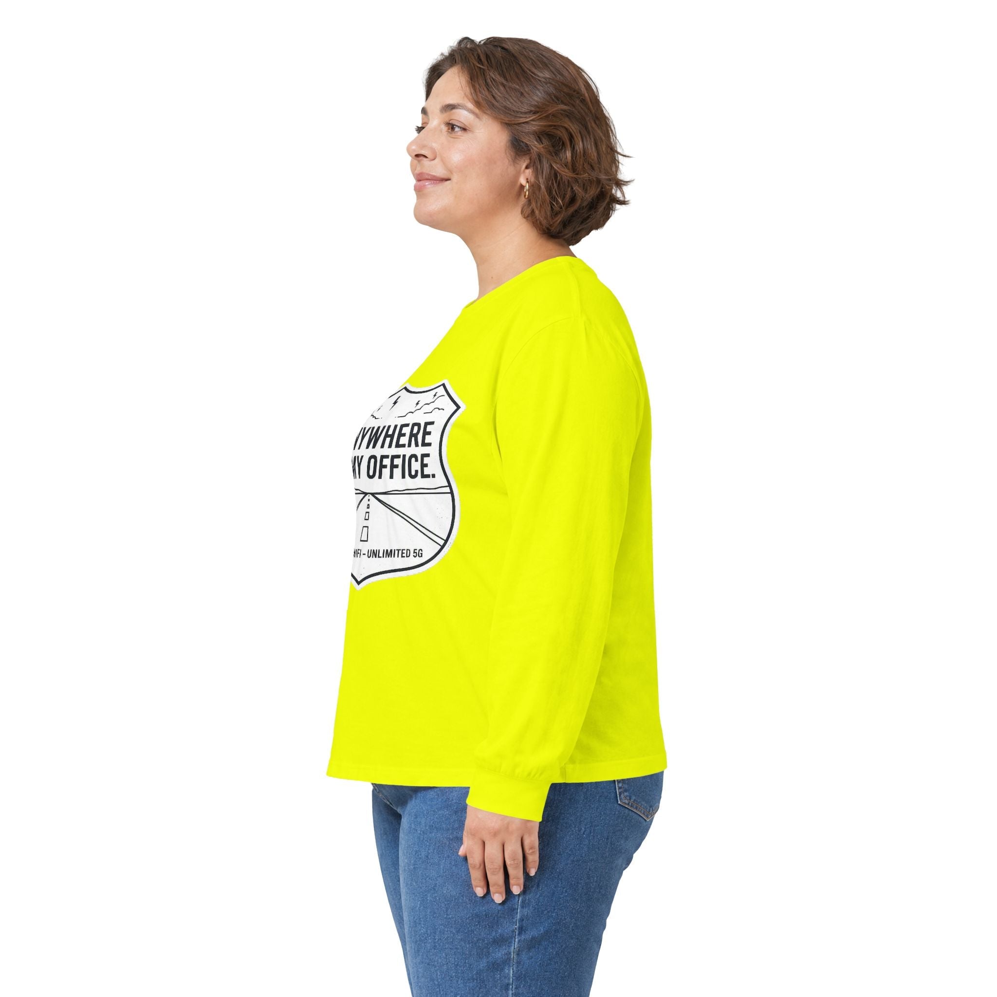 Anywhere Is My Office Long-Sleeve Tee — Remote-Work & Digital Nomad Travel Shirt, Unisex Cotton (S–5XL) - SwiftNet WifiLong-sleevePrintify22079541349364373126Anywhere Is My Office Long-Sleeve Tee — Remote-Work & Digital Nomad Travel Shirt, Unisex Cotton (S–5XL)SAsh