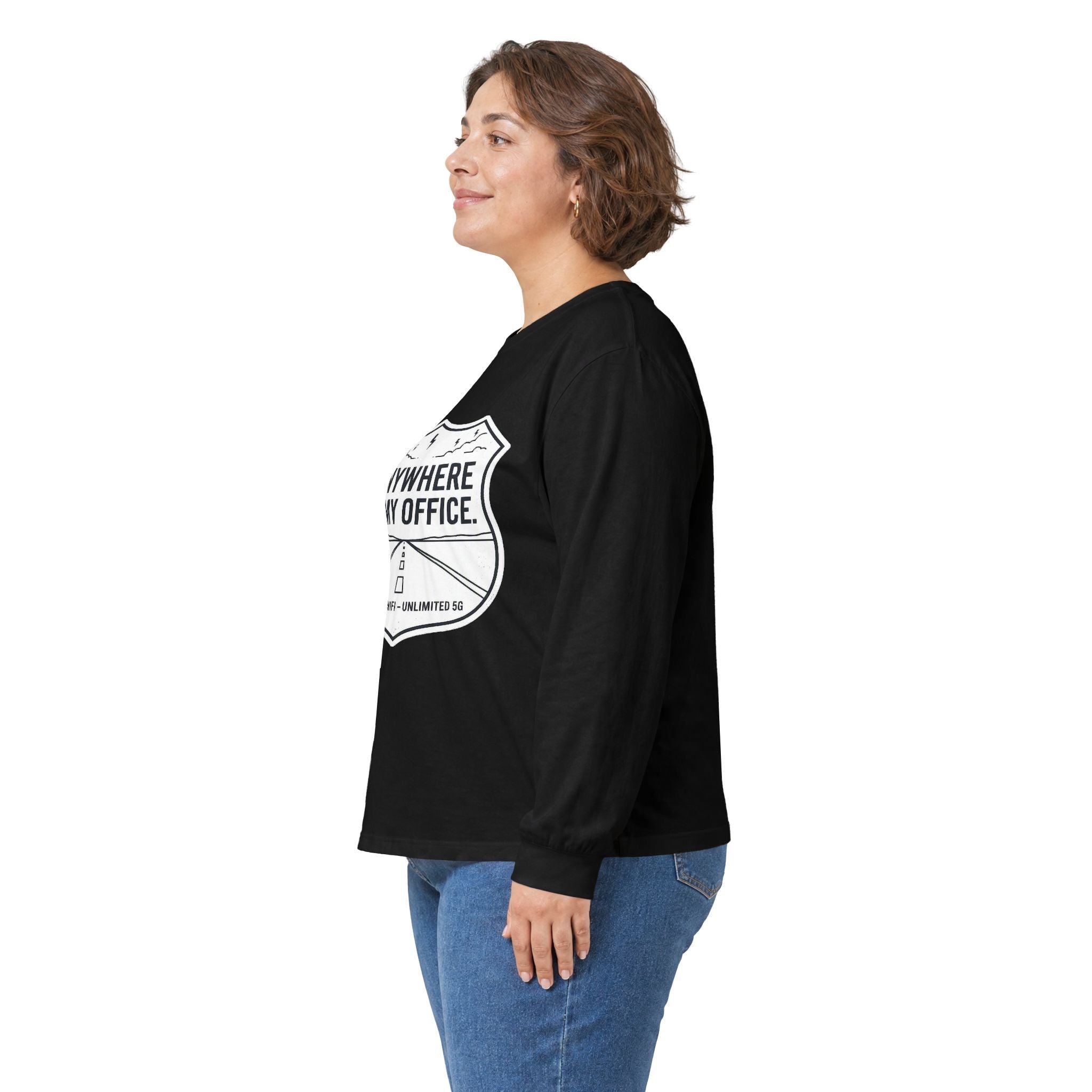 Anywhere Is My Office Long-Sleeve Tee — Remote-Work & Digital Nomad Travel Shirt, Unisex Cotton (S–5XL) - SwiftNet WifiLong-sleevePrintify22079541349364373126Anywhere Is My Office Long-Sleeve Tee — Remote-Work & Digital Nomad Travel Shirt, Unisex Cotton (S–5XL)SAsh