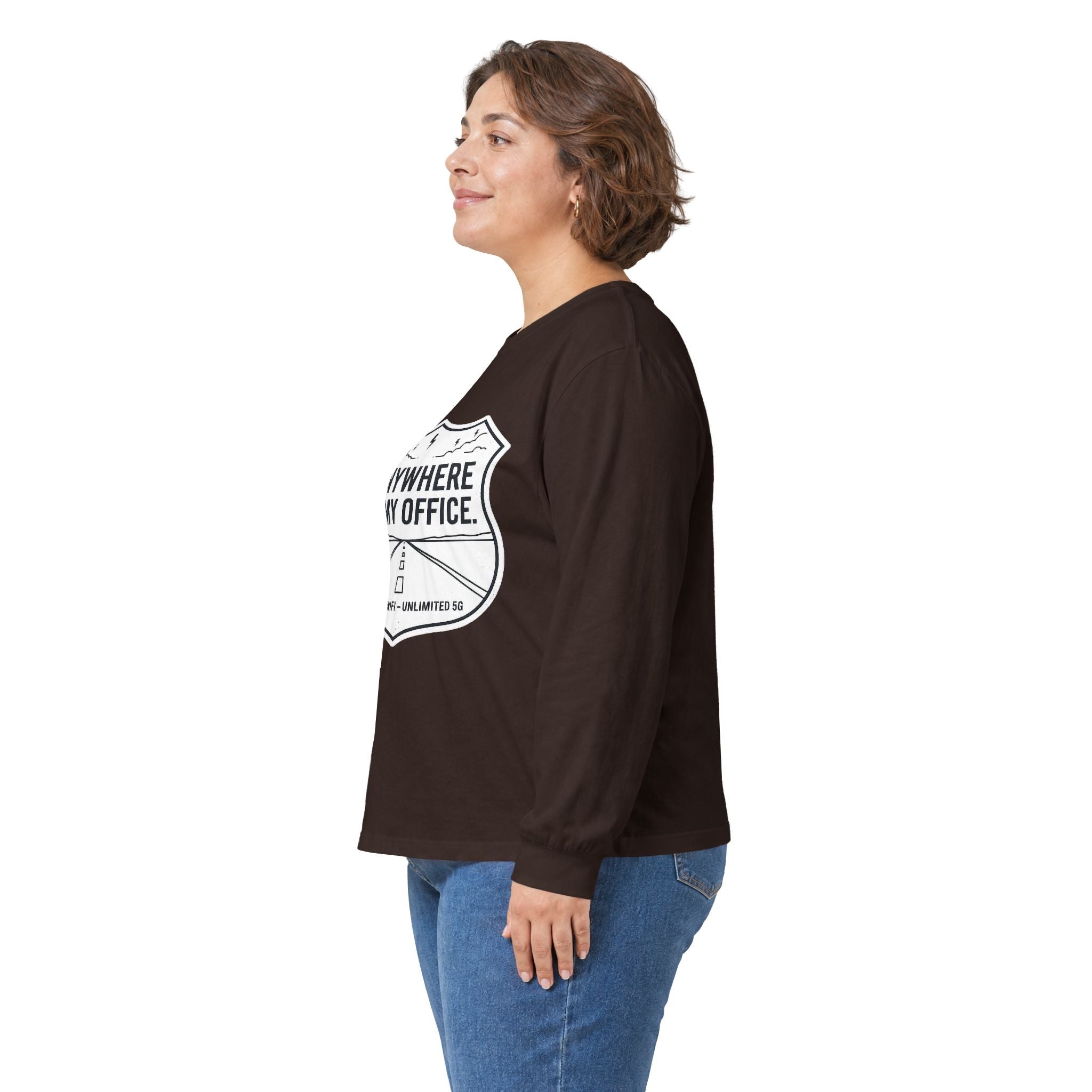Anywhere Is My Office Long-Sleeve Tee — Remote-Work & Digital Nomad Travel Shirt, Unisex Cotton (S–5XL) - SwiftNet WifiLong-sleevePrintify22079541349364373126Anywhere Is My Office Long-Sleeve Tee — Remote-Work & Digital Nomad Travel Shirt, Unisex Cotton (S–5XL)SAsh