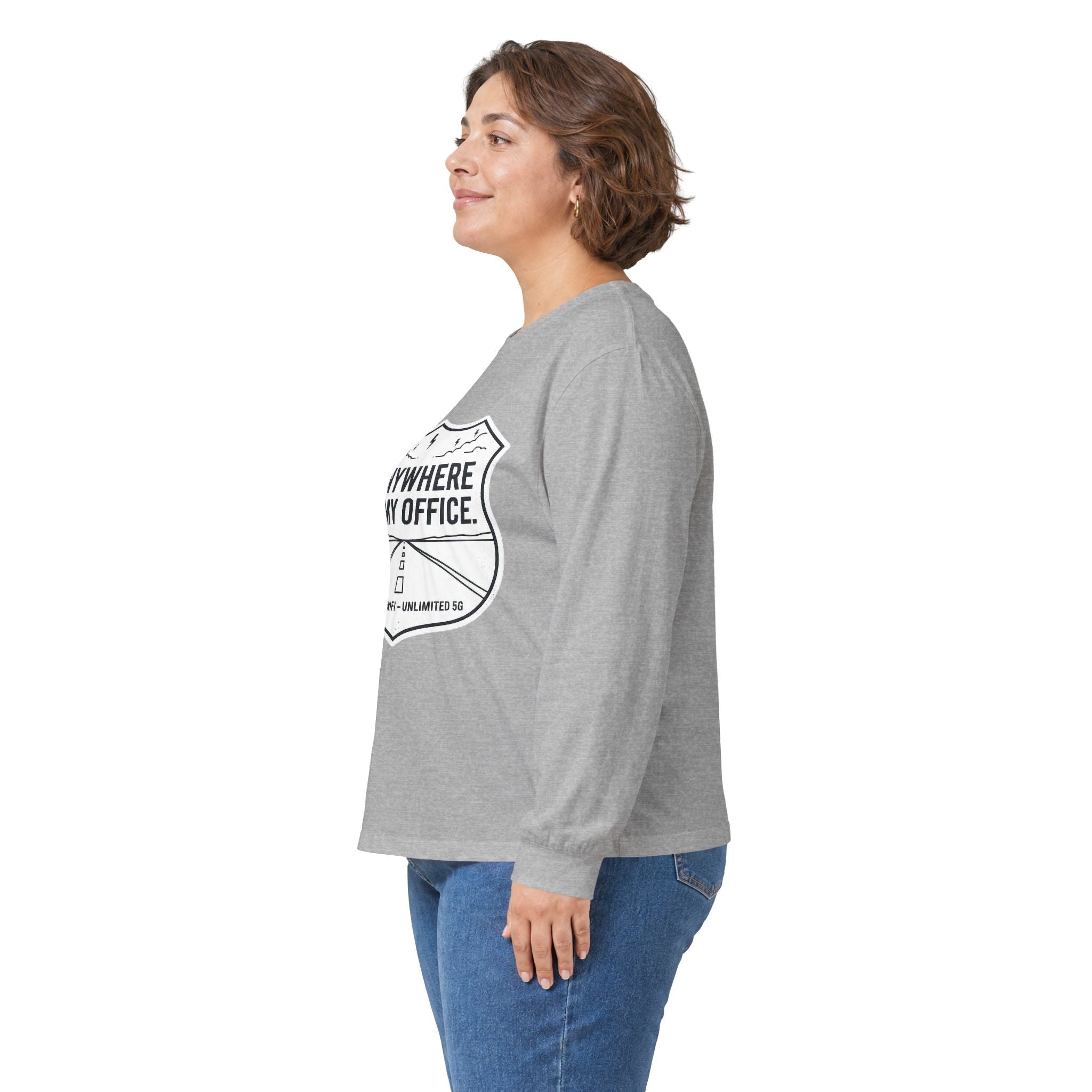 Anywhere Is My Office Long-Sleeve Tee — Remote-Work & Digital Nomad Travel Shirt, Unisex Cotton (S–5XL) - SwiftNet WifiLong-sleevePrintify22079541349364373126Anywhere Is My Office Long-Sleeve Tee — Remote-Work & Digital Nomad Travel Shirt, Unisex Cotton (S–5XL)SAsh
