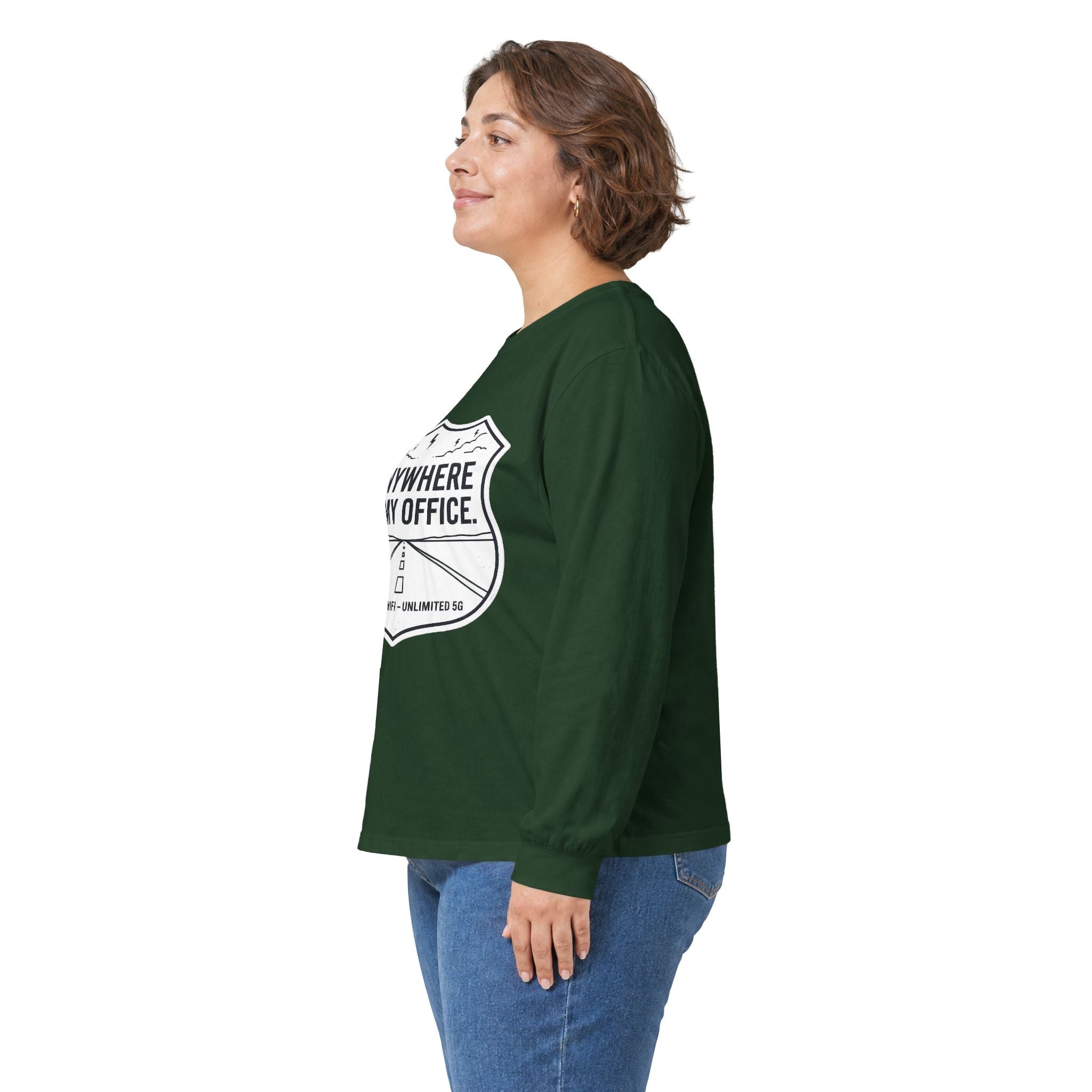Anywhere Is My Office Long-Sleeve Tee — Remote-Work & Digital Nomad Travel Shirt, Unisex Cotton (S–5XL) - SwiftNet WifiLong-sleevePrintify22079541349364373126Anywhere Is My Office Long-Sleeve Tee — Remote-Work & Digital Nomad Travel Shirt, Unisex Cotton (S–5XL)SAsh
