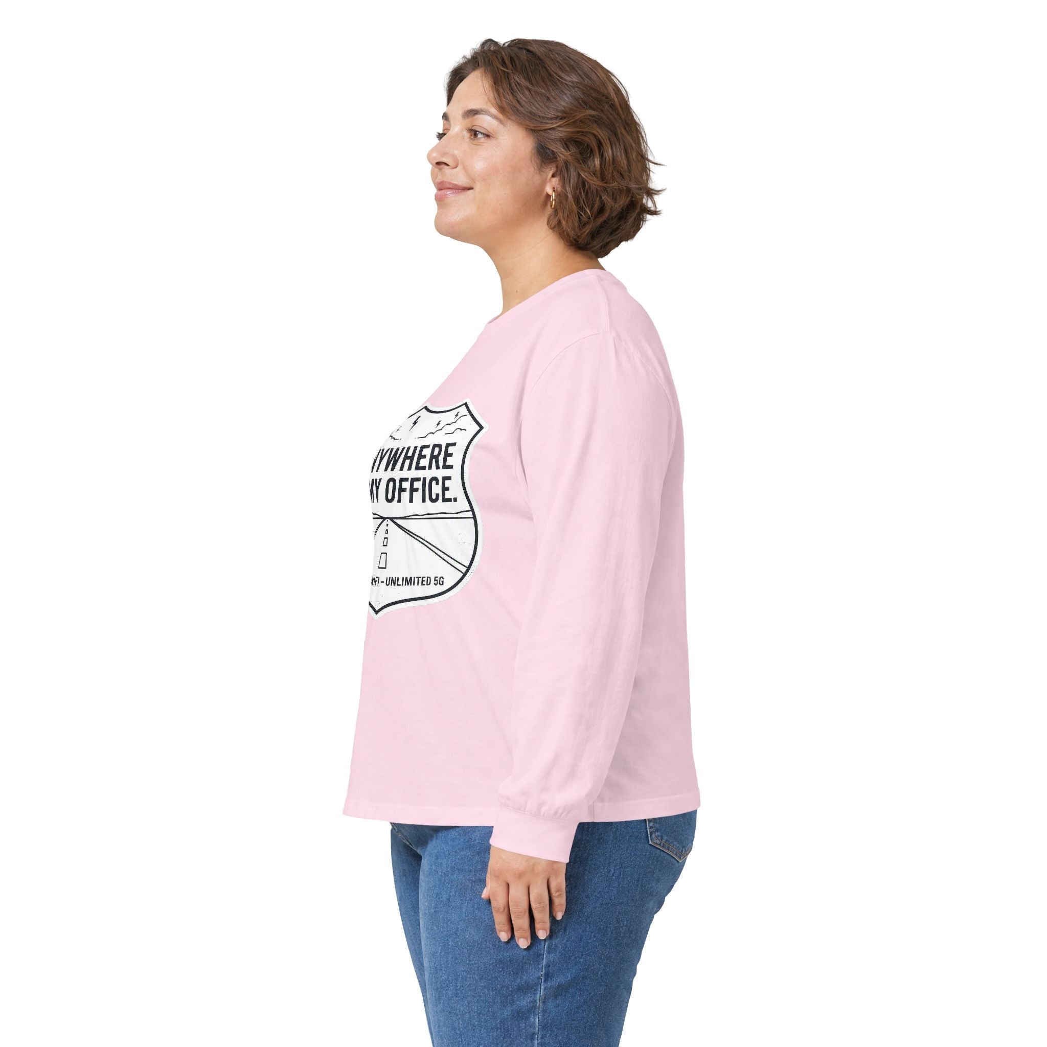 Anywhere Is My Office Long-Sleeve Tee — Remote-Work & Digital Nomad Travel Shirt, Unisex Cotton (S–5XL) - SwiftNet WifiLong-sleevePrintify22079541349364373126Anywhere Is My Office Long-Sleeve Tee — Remote-Work & Digital Nomad Travel Shirt, Unisex Cotton (S–5XL)SAsh