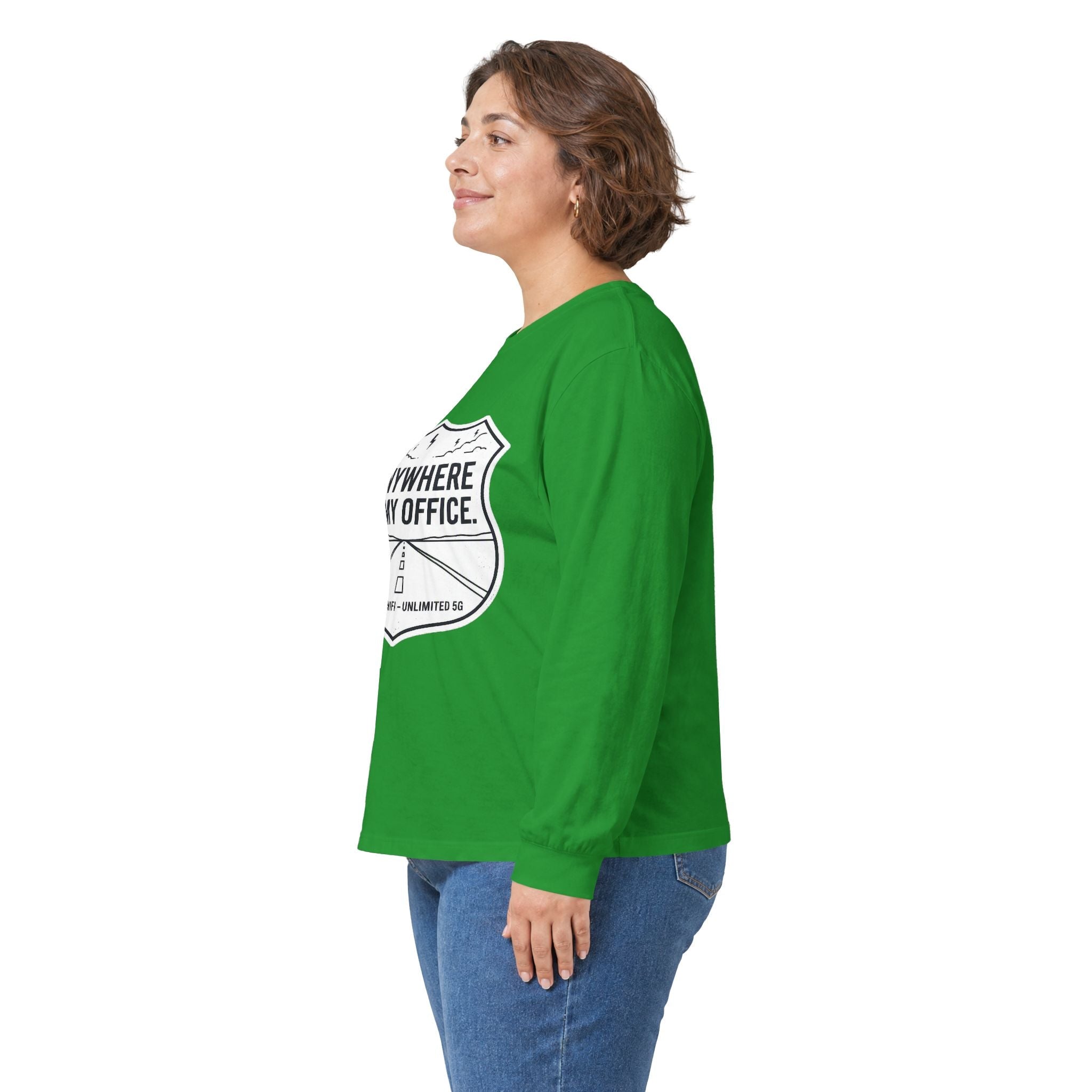 Anywhere Is My Office Long-Sleeve Tee — Remote-Work & Digital Nomad Travel Shirt, Unisex Cotton (S–5XL) - SwiftNet WifiLong-sleevePrintify22079541349364373126Anywhere Is My Office Long-Sleeve Tee — Remote-Work & Digital Nomad Travel Shirt, Unisex Cotton (S–5XL)SAsh