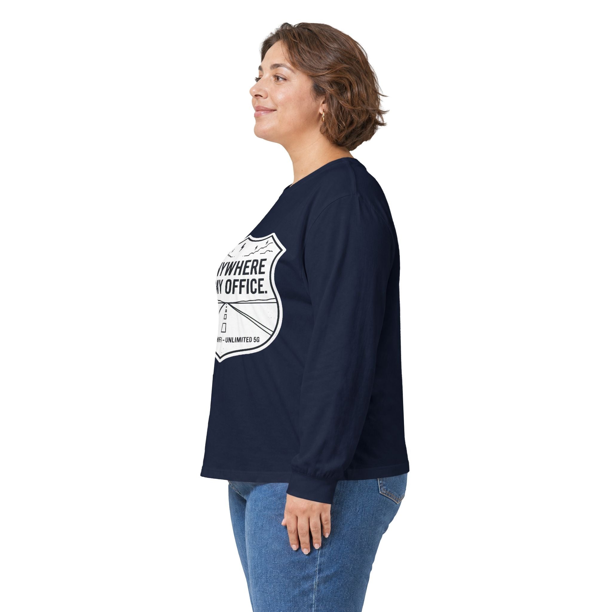 Anywhere Is My Office Long-Sleeve Tee — Remote-Work & Digital Nomad Travel Shirt, Unisex Cotton (S–5XL) - SwiftNet WifiLong-sleevePrintify22079541349364373126Anywhere Is My Office Long-Sleeve Tee — Remote-Work & Digital Nomad Travel Shirt, Unisex Cotton (S–5XL)SAsh