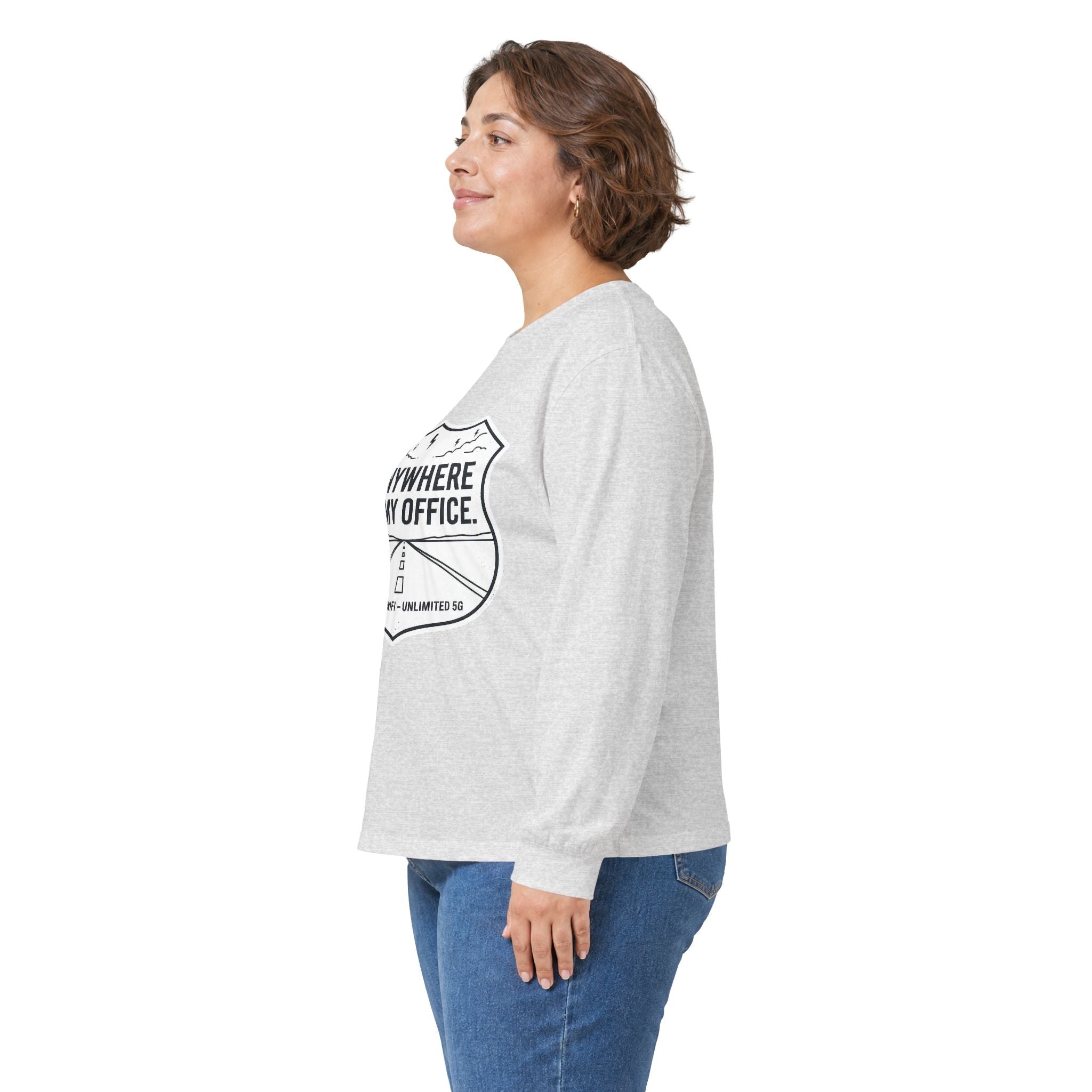 Anywhere Is My Office Long-Sleeve Tee — Remote-Work & Digital Nomad Travel Shirt, Unisex Cotton (S–5XL) - SwiftNet WifiLong-sleevePrintify22079541349364373126Anywhere Is My Office Long-Sleeve Tee — Remote-Work & Digital Nomad Travel Shirt, Unisex Cotton (S–5XL)SAsh