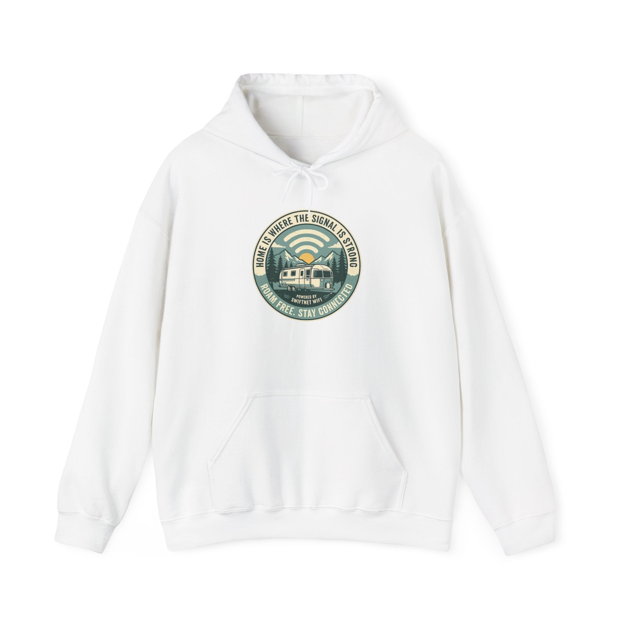 Home Is Where The Road Is Hoodie — Retro Camper RV Badge Pullover, Unisex Fleece (S–5XL) - SwiftNet WifiHoodiePrintify18411861100166667698Home Is Where The Road Is Hoodie — Retro Camper RV Badge Pullover, Unisex Fleece (S–5XL)Light BlueS