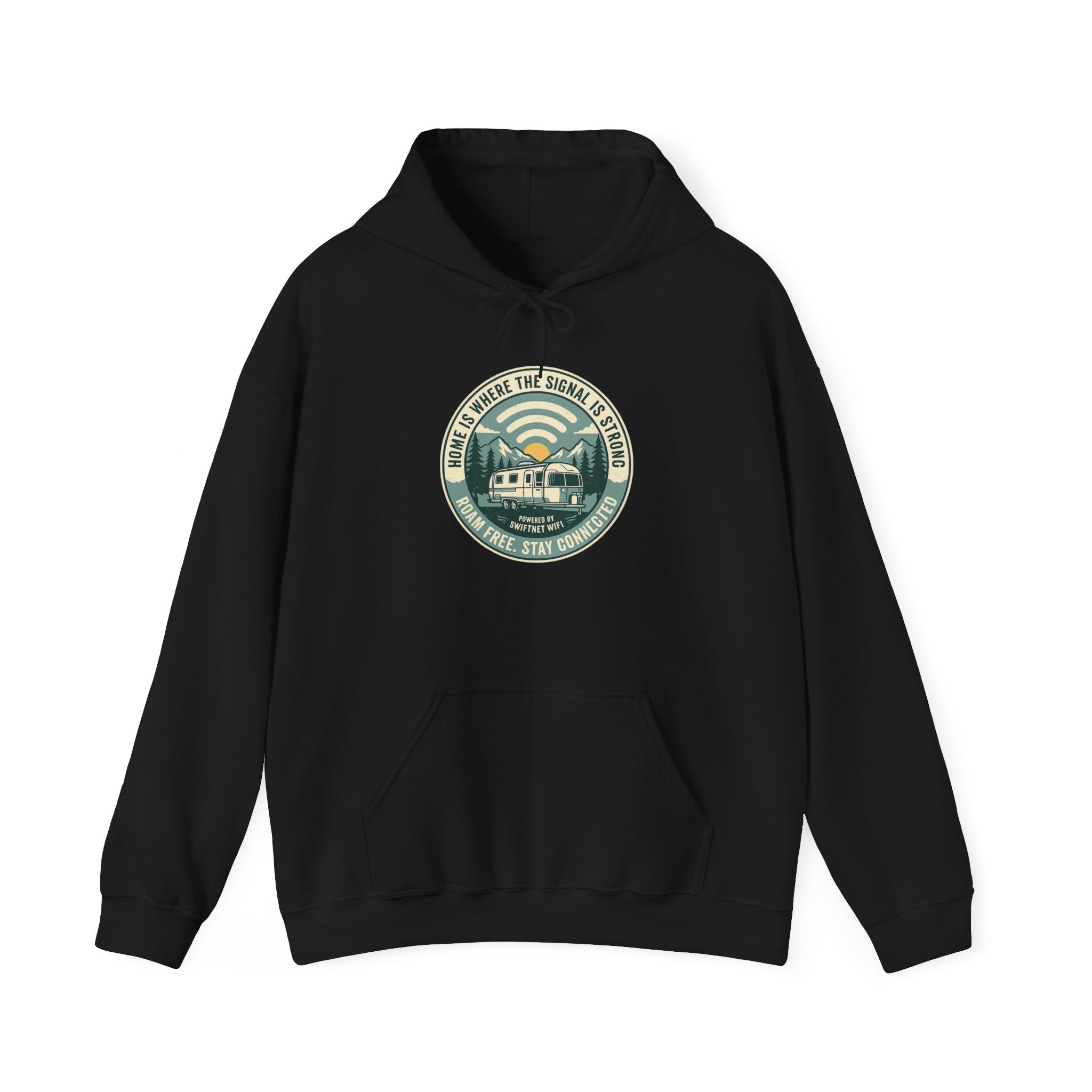 Home Is Where The Road Is Hoodie — Retro Camper RV Badge Pullover, Unisex Fleece (S–5XL) - SwiftNet WifiHoodiePrintify18411861100166667698Home Is Where The Road Is Hoodie — Retro Camper RV Badge Pullover, Unisex Fleece (S–5XL)Light BlueS