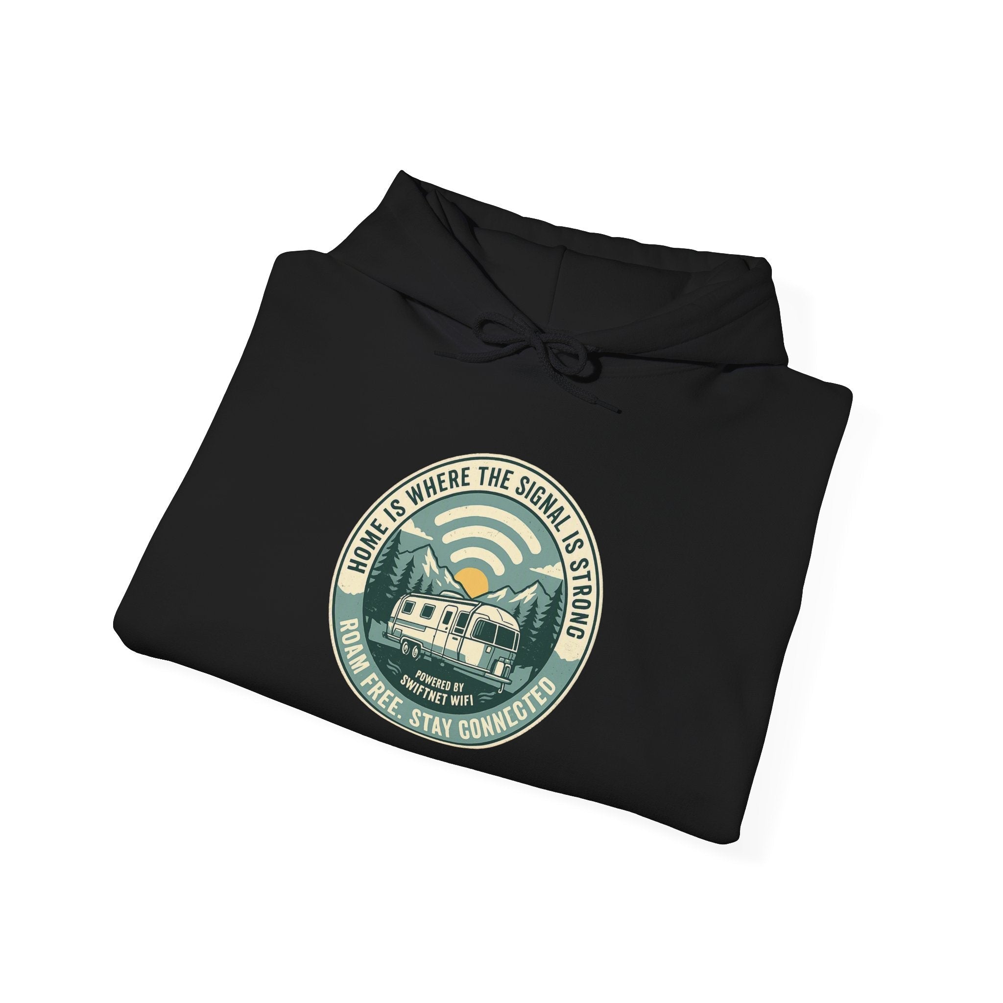 Home Is Where The Road Is Hoodie — Retro Camper RV Badge Pullover, Unisex Fleece (S–5XL) - SwiftNet WifiHoodiePrintify18411861100166667698Home Is Where The Road Is Hoodie — Retro Camper RV Badge Pullover, Unisex Fleece (S–5XL)Light BlueS