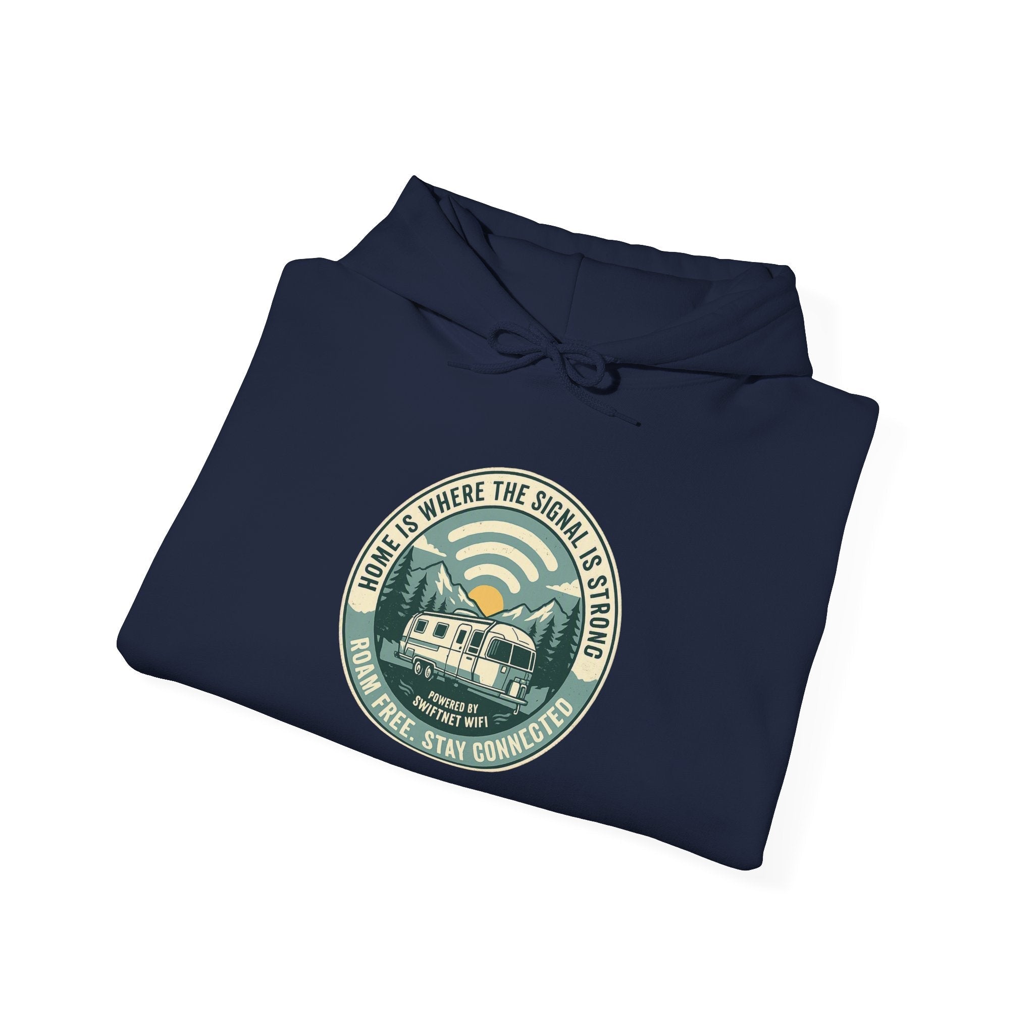 Home Is Where The Road Is Hoodie — Retro Camper RV Badge Pullover, Unisex Fleece (S–5XL) - SwiftNet WifiHoodiePrintify18411861100166667698Home Is Where The Road Is Hoodie — Retro Camper RV Badge Pullover, Unisex Fleece (S–5XL)Light BlueS