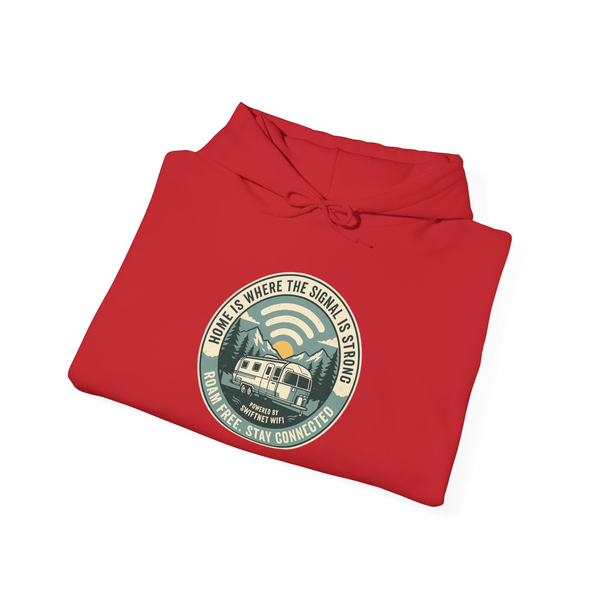 Home Is Where The Road Is Hoodie — Retro Camper RV Badge Pullover, Unisex Fleece (S–5XL) - SwiftNet WifiHoodiePrintify18411861100166667698Home Is Where The Road Is Hoodie — Retro Camper RV Badge Pullover, Unisex Fleece (S–5XL)Light BlueS