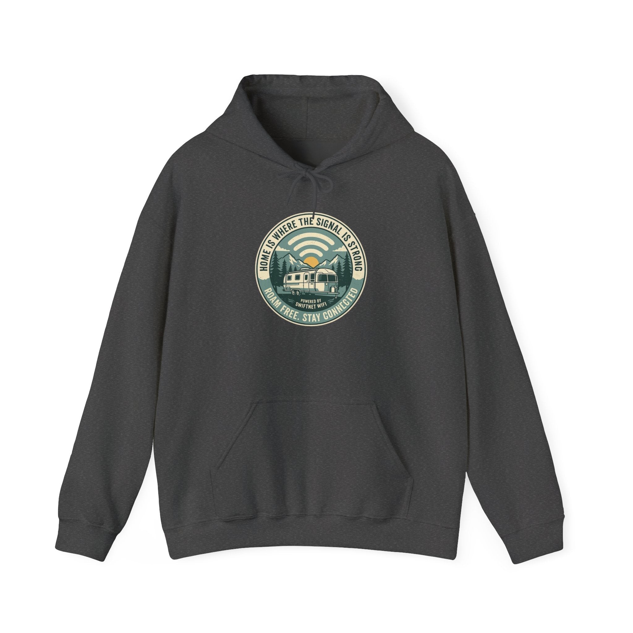 Home Is Where The Road Is Hoodie — Retro Camper RV Badge Pullover, Unisex Fleece (S–5XL) - SwiftNet WifiHoodiePrintify18411861100166667698Home Is Where The Road Is Hoodie — Retro Camper RV Badge Pullover, Unisex Fleece (S–5XL)Light BlueS