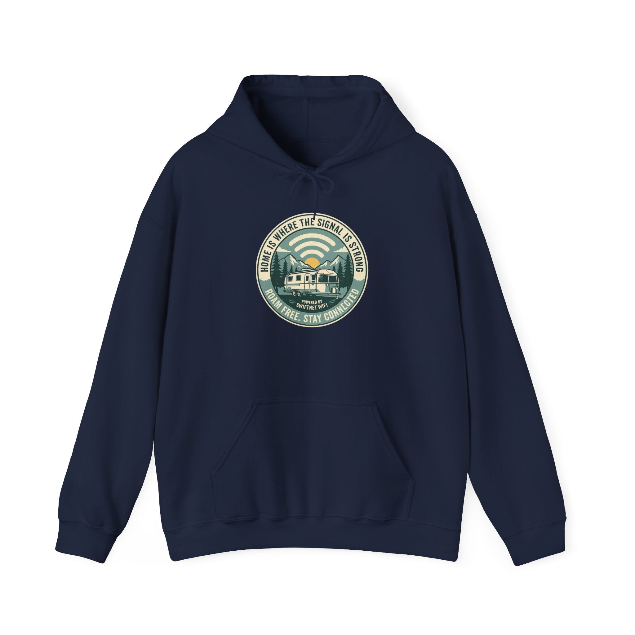 Home Is Where The Road Is Hoodie — Retro Camper RV Badge Pullover, Unisex Fleece (S–5XL) - SwiftNet WifiHoodiePrintify18411861100166667698Home Is Where The Road Is Hoodie — Retro Camper RV Badge Pullover, Unisex Fleece (S–5XL)Light BlueS