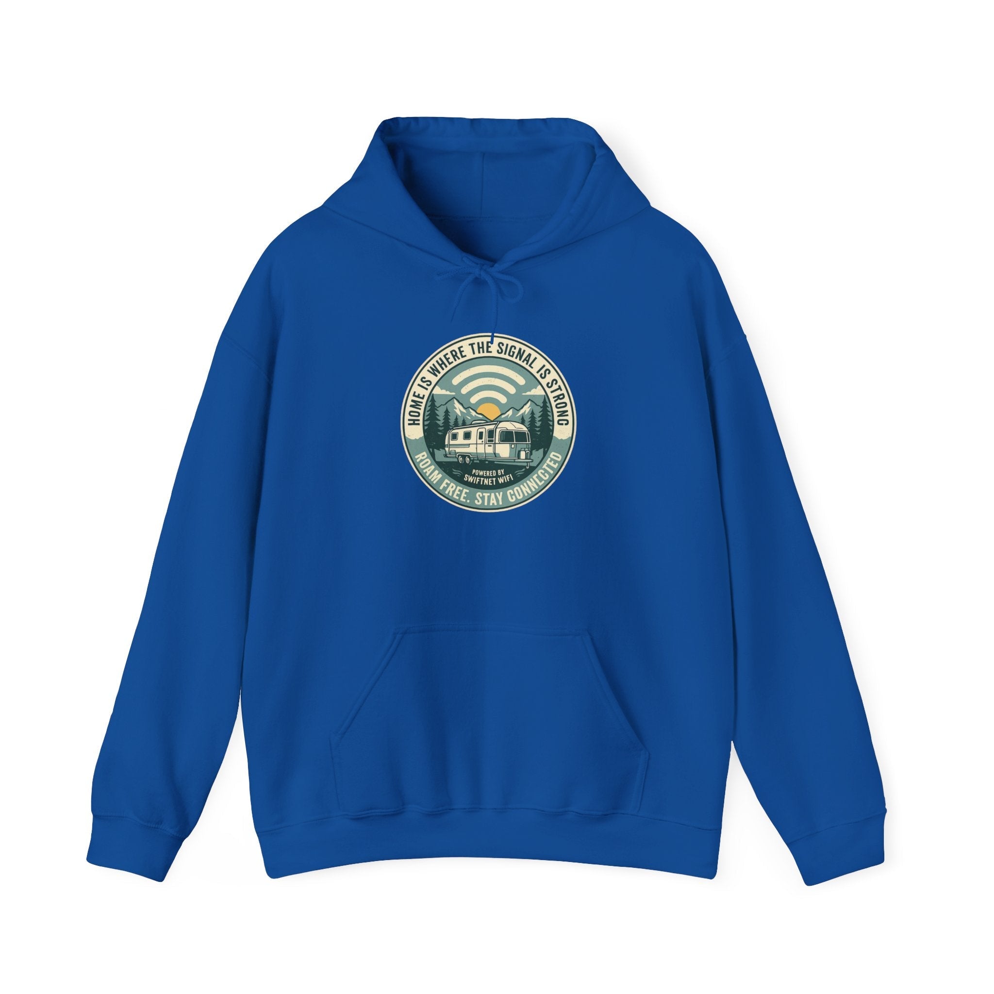 Home Is Where The Road Is Hoodie — Retro Camper RV Badge Pullover, Unisex Fleece (S–5XL) - SwiftNet WifiHoodiePrintify18411861100166667698Home Is Where The Road Is Hoodie — Retro Camper RV Badge Pullover, Unisex Fleece (S–5XL)Light BlueS
