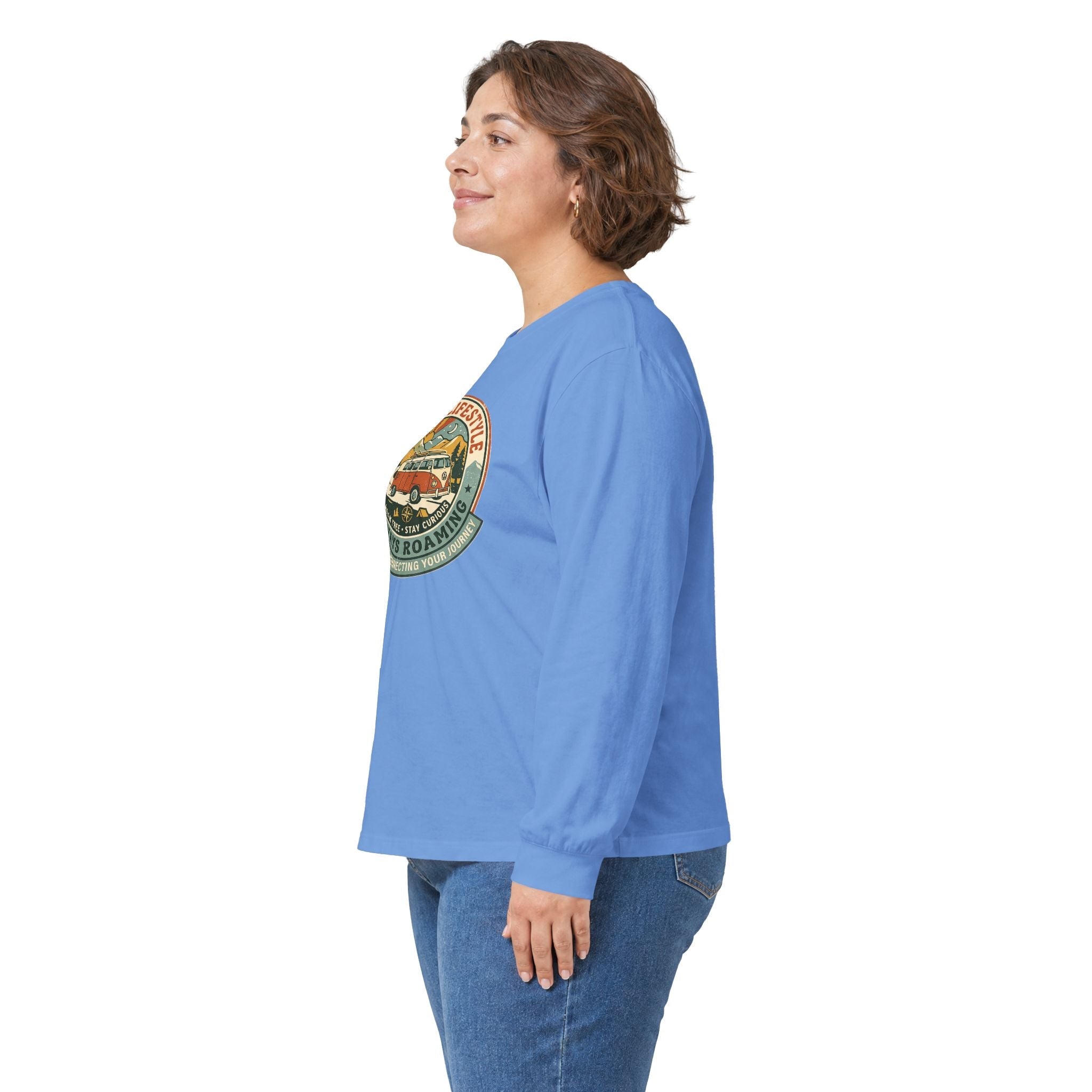 Nomad Lifestyle Long-Sleeve Tee — Retro Camper Graphic, Unisex Shirt, RV & Van Life Gift - SwiftNet WifiLong-sleevePrintify10924307107227489343Nomad Lifestyle Long-Sleeve Tee — Retro Camper Graphic, Unisex Shirt, RV & Van Life GiftSWhite