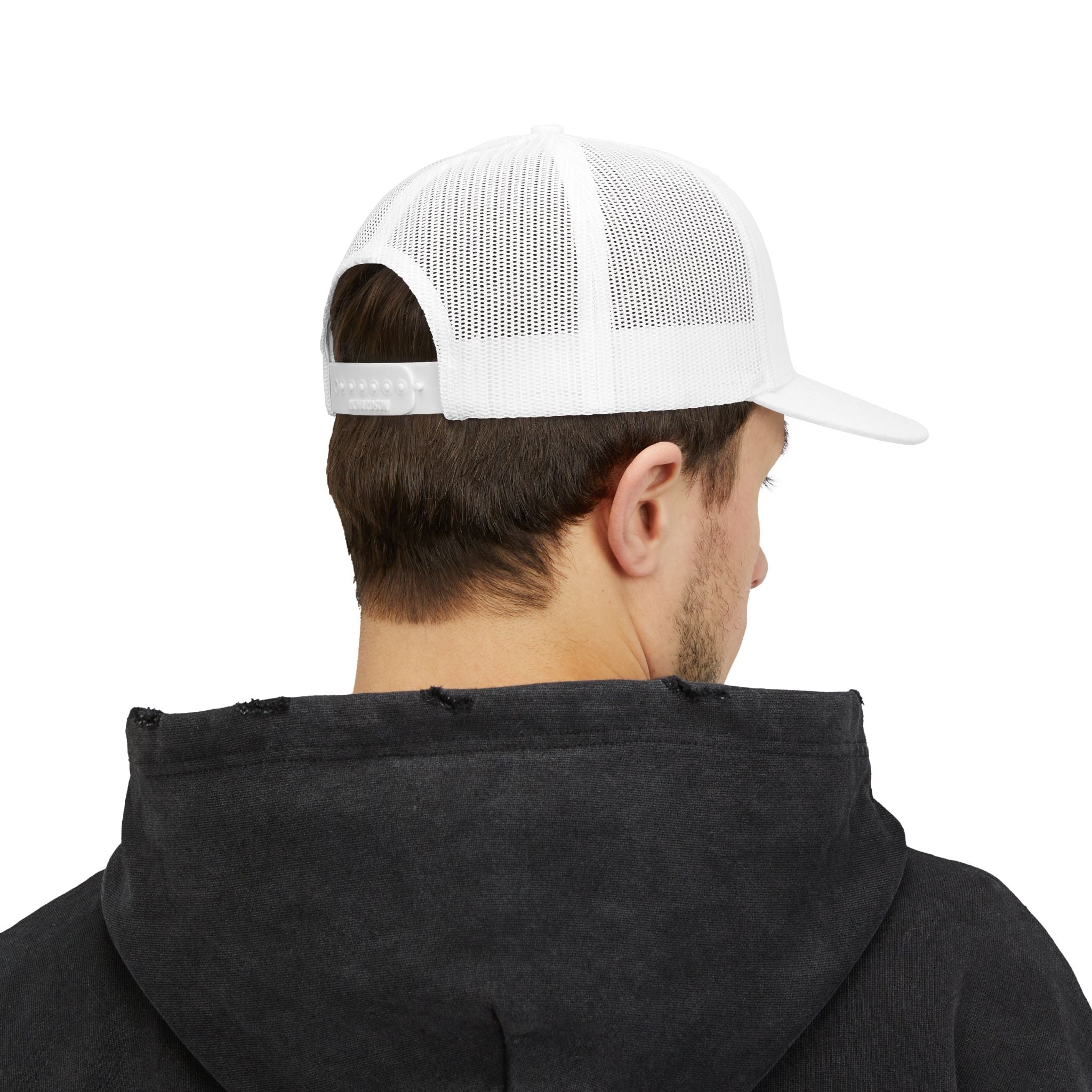 Nomad Lifestyle Trucker Cap — 'Always Roaming' Vintage Van Snapback, Mesh-Back Adjustable, Van Life Gift - SwiftNet WifiHatsPrintify15267773105152670034Nomad Lifestyle Trucker Cap — 'Always Roaming' Vintage Van Snapback, Mesh-Back Adjustable, Van Life GiftWhite / WhiteOne size