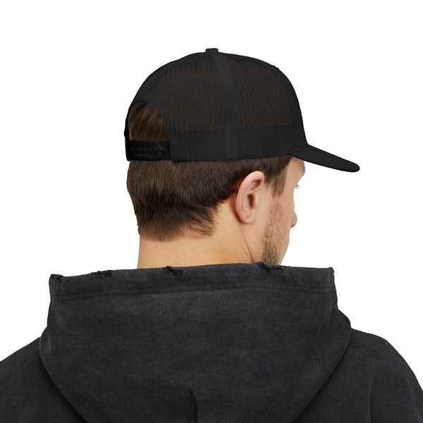 Nomad Lifestyle Trucker Cap — 'Always Roaming' Vintage Van Snapback, Mesh-Back Adjustable, Van Life Gift - SwiftNet WifiHatsPrintify99763035768152882020Nomad Lifestyle Trucker Cap — 'Always Roaming' Vintage Van Snapback, Mesh-Back Adjustable, Van Life GiftBlack / BlackOne size