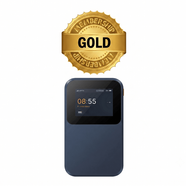 SwiftNet 5G Gold: Portable & Reliable Multi - Carrier Internet HotSpot for Travelers - SwiftNet WifiSwiftNetllcInitial - 5G Gold - Rent - 25GB - AllSwiftNet 5G Gold: Portable & Reliable Multi - Carrier Internet HotSpot for TravelersRent Router ($15/month After 7 - Day Trial)25GB Plan