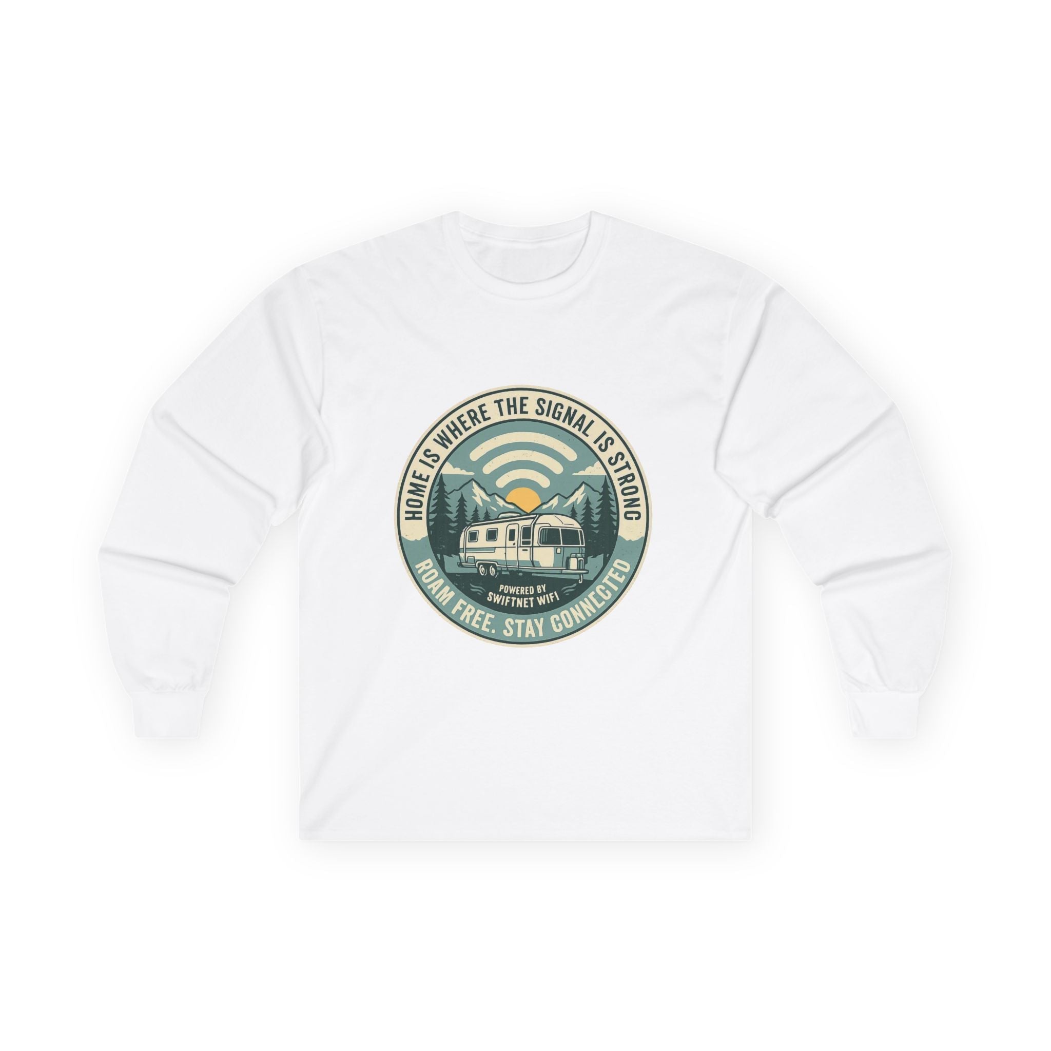 Unisex Ultra Cotton Long Sleeve Tee - SwiftNet WifiLong-sleevePrintify13847736005559624347Unisex Ultra Cotton Long Sleeve TeeSWhite